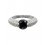 Inel rodiat decorat cu cristale Swarovski