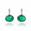 Cercei cu cristale Swarovski "Lovely Emerald" - PARURE Milano