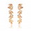 Cercei decorati cu cristale cubic zirconia