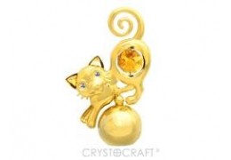 Pisica cu cristale Swarovski