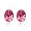 Cercei cu cristale "Simply Pink"