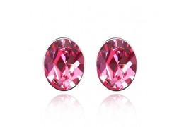 Cercei cu cristale "Simply Pink"