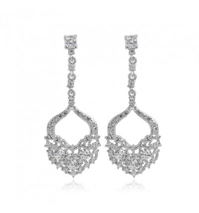 Cercei candelabru cu cristale "Princess Charmy"