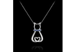 Martisor pandantiv din argint 925 My Saphire Kitty